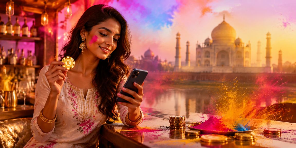 Indian player betting on mobile on cricket and casino games